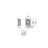 AXCT 0602-L High positive ground inserts with two helical cutting edges in smooth cutting & low cutting force for miniature tools of Swiss automatic lathe - Big-tools Industrial Supply Tools for Metal Cutting